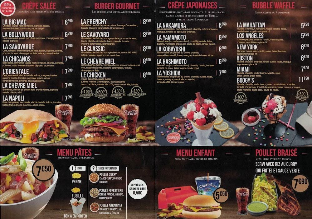 Boogy's Paris - Menu Image 2